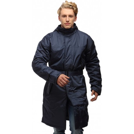 Wild Nature Mens Waterproof Trench Coat With Detachable Hood (Blue)