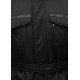 Wild Nature Mens Waterproof Trench Coat With Fur And Detachable Hood (Black)