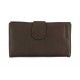 11 Cards Bi-Fold Women's Formal Leather Wallet with Button Closure(NME 9742)