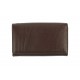 6 Cards Bi-Fold Women's Formal Leather Wallet with Metal Frame(NME IQ-410)