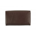 6 Cards Bi-Fold Women's Formal Leather Wallet with Metal Frame(NME IQ-410)