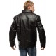 Center Zip Formal Leather Jacket